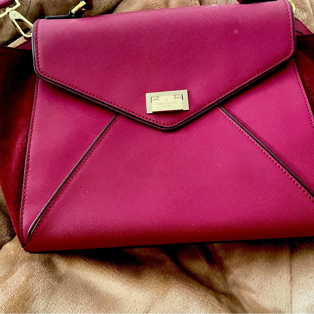 Maroon Kate Spade purse
